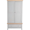 Earlham Grey Painted & Oak 2 Door Wardrobe