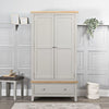Earlham Grey Painted & Oak 2 Door Wardrobe