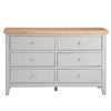 Earlham Grey Painted & Oak 6 Drawer Chest