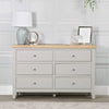 Earlham Grey Painted & Oak 6 Drawer Chest