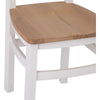 Earlham White Painted & Oak Cross Back Chair Wooden Seat