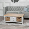 Earlham Grey Painted & Oak Coffee Table
