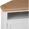 Earlham White Painted & Oak Corner TV Unit