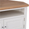 Earlham White Painted & Oak Corner TV Unit