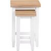 Earlham White Painted & Oak Nest of 2 Tables