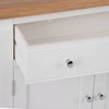 Earlham White Painted & Oak Small Sideboard