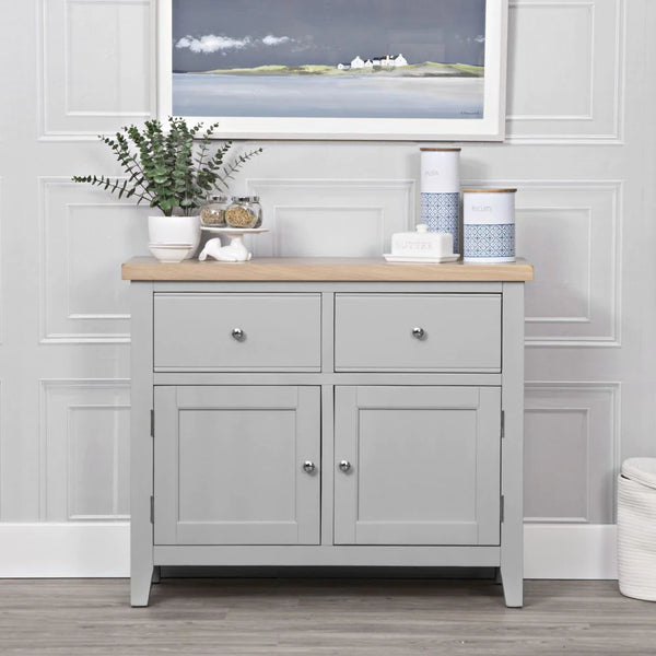 Earlham Grey Painted & Oak Standard Sideboard