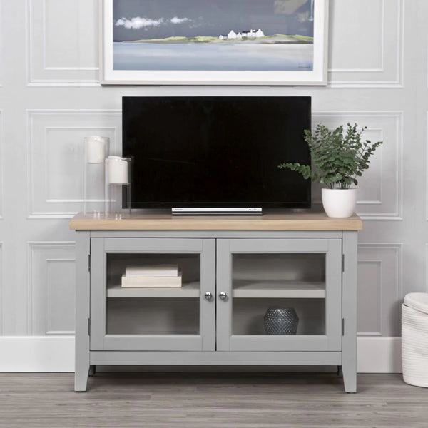 Earlham Grey Painted & Oak Standard TV Unit