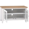 Earlham White Painted & Oak Standard TV Unit