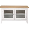Earlham White Painted & Oak Standard TV Unit