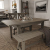 Suffolk Grey Oak Dining Table - 1.25m Extending
