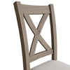 Suffolk Oak Dining Chair - Crossback with Fabric Seat