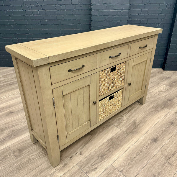 Suffolk Grey Oak Large Sideboard (Showroom Clearance) The Oak