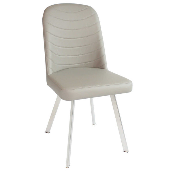 Flux Dining Chair - Cappuccino PU