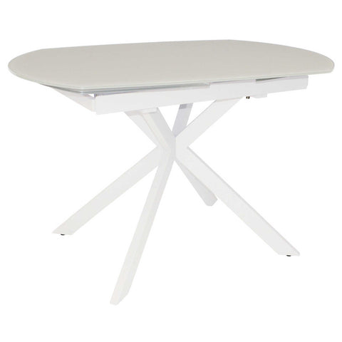 Flux Contemporary Motion Dining Table - White