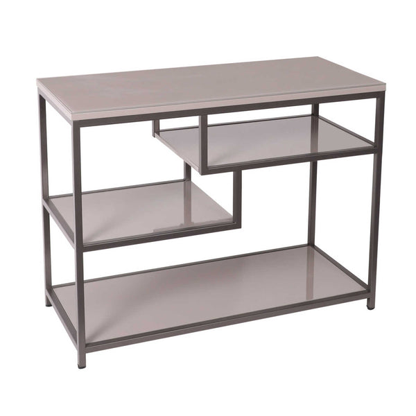Flux Console Table with shelf - Cappuccino