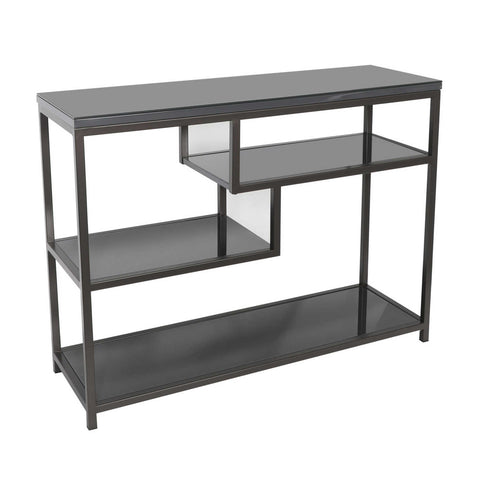 Flux Console Table with shelf - Grey
