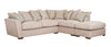 Fantasia Sofa - 2 Corner 1 With Stool (Pillow Back)