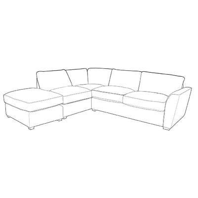 Fantasia Sofa - 1 Corner 2 With Stool (Standard Back)