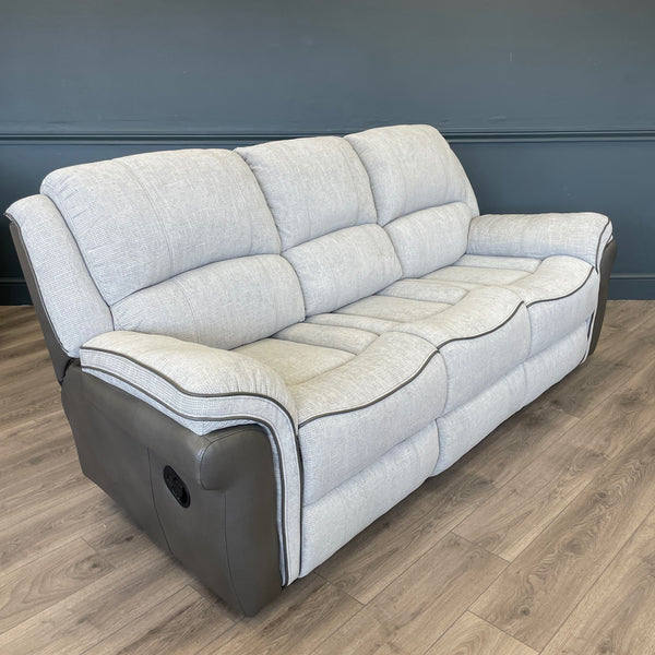 Farnham Fusion Sofa - 3 Seater - Manual Recliner - Grey