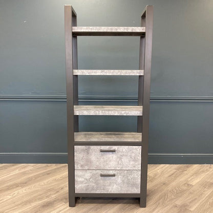 Fusion Stone Bookcase With Drawers