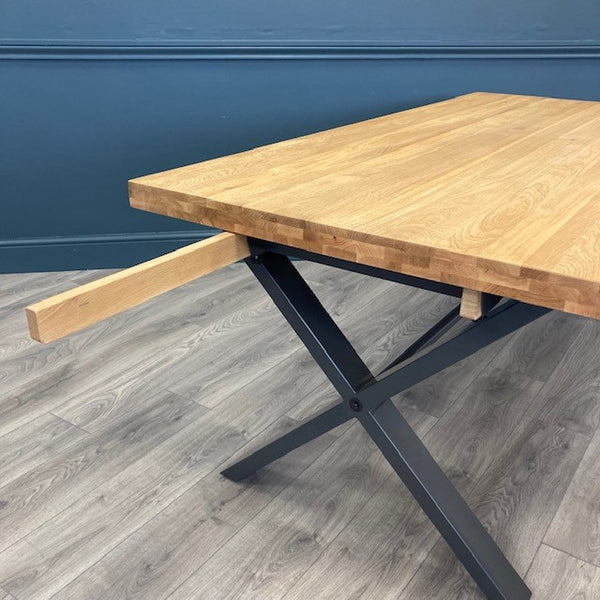 Fusion Oak Dining Table Extension Leaf The Oak Outlet Co.