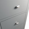 Modena Grey Painted Chest of Drawers - 5 Drawer Narrow