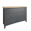 Modena Grey Painted Chest of Drawers - 6 Drawer