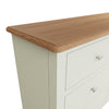 Modena Oak & White  Chest of Drawers - 6 Drawer