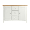 Modena Oak & White  Sideboard - 2 Door 3 Drawer