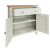 Modena Oak & White  Sideboard - 2 Door 1 Drawer