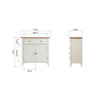 Modena Oak & White  Sideboard - 2 Door 1 Drawer