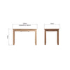 Modena Oak Dining Table - 1.2m Extending