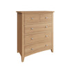 Modena Oak Chest of Drawers - 2 Over 3