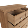 Modena Oak Chest of Drawers - 2 Over 3