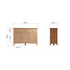 Modena Oak Sideboard - 3 Door 2 Drawer