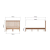 Modena Oak 4ft6 Double Bed Frame