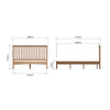 Modena Oak 4ft6 Double Bed Frame