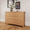 Modena Oak Chest of Drawers - 6 Drawer