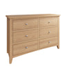 Modena Oak Chest of Drawers - 6 Drawer