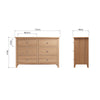 Modena Oak Chest of Drawers - 6 Drawer