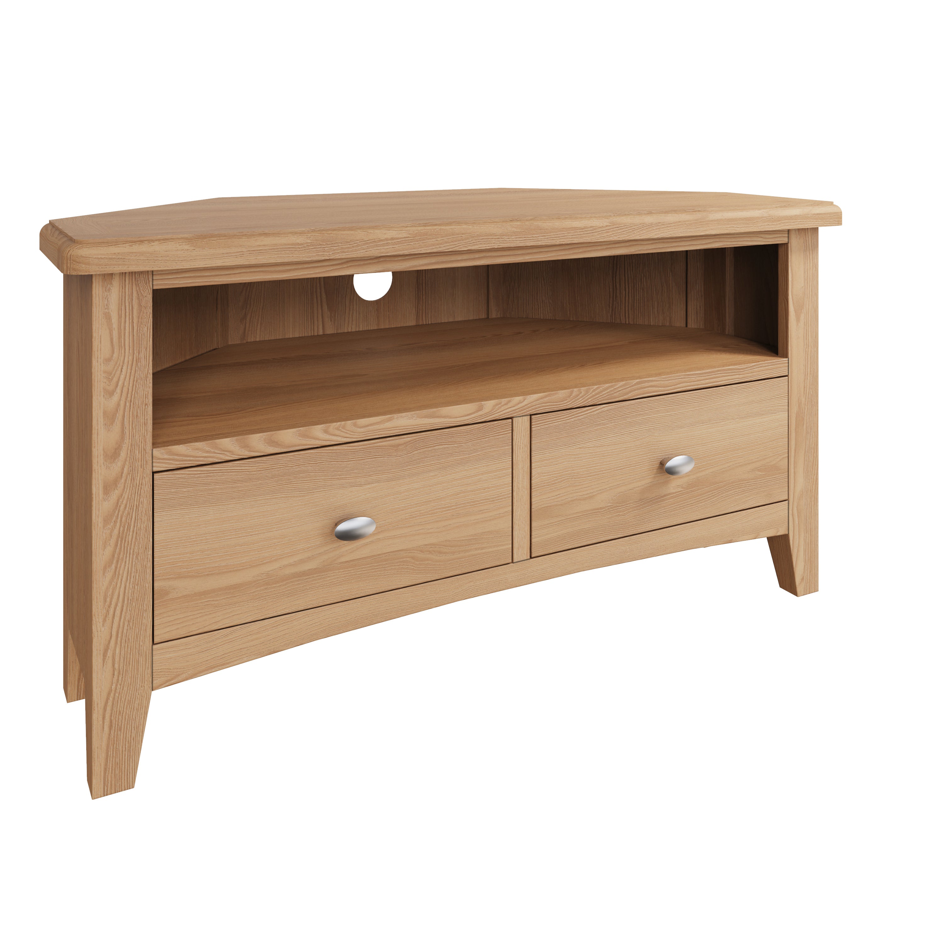 Modena Oak TV Unit - Corner