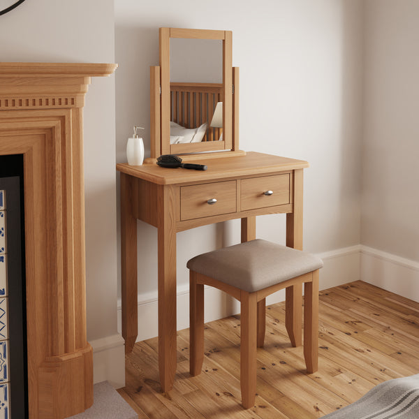 Modena Oak Dressing Table - Mirror