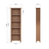 Modena Oak Bookcase - Large