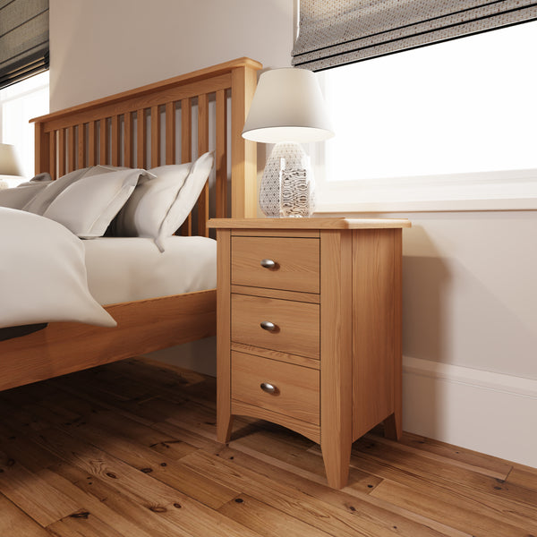 Modena Oak Bedside - Large