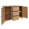 Modena Oak Sideboard - 2 Door 3 Drawer