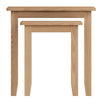 Modena Oak Nest of Tables - 2 Tables