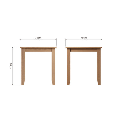 Modena Oak Dining Table - Fixed