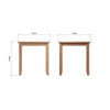 Modena Oak Dining Table - Fixed