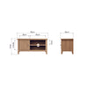 Modena Oak TV Unit - Standard